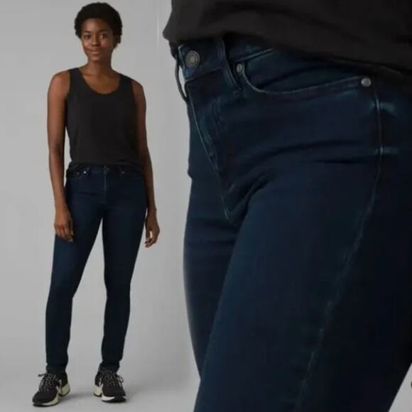 NWT Prana Sienna Skinny Jeans in Deep Blue - Picture 1 of 10